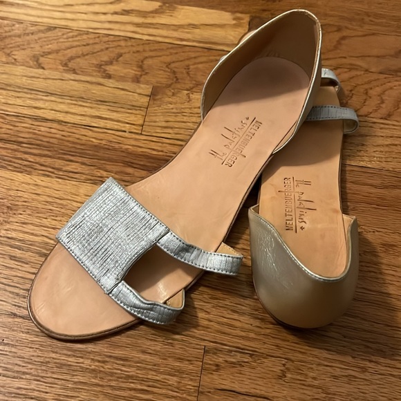 The Palatines + Weltenbuerger metallic flats/sandals - Picture 3 of 7